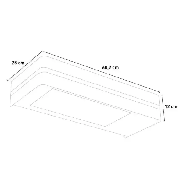Modern Infrared Heater With 2000w Adjustable Power Made Of Steel And Aluminium Remote Control With Timer Included Ip65 Protection Asymmetrical Irradiation For a Larger Irradiated Area - Image 7