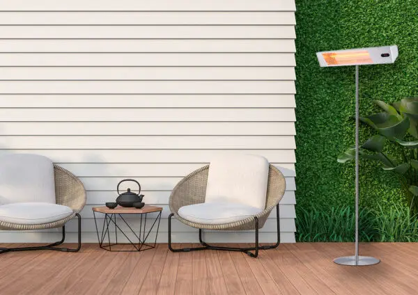 Outdoor Heating Lamp With Complete Pole Kit And Power 2000w Adjustable Anodized Aluminum And Steel Structure Outdoor Electric Heating By Shortwave Ir-a And Remote Control Features Grid For Protection And Display - Image 6