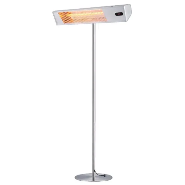 Outdoor Wifi Heating Lamp With Complete Pole Kit And 2000w Adjustable Power Anodized Aluminum And Steel Structure Outdoor Electric Heating Via Short-wave Ir-a And Remote Control With Grille For Protection And Display, - Image 4
