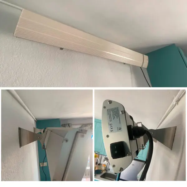 A7 Series Ir-c Far Infrared Outdoor Radiator No Light Emission. Heating Element Made Of Extruded Aluminium Alloy, Ceramic Infrared Painting 1800w Waterproof Ip65, Suitable For Outdoor Dust And Rain. - Image 3