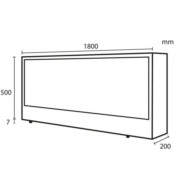 Modern Fireplace 180CM | SINED - Image 10