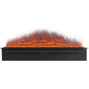 Water Steam Flame Effect Burner Insert Fireplace Length 150 Cm With Remote Control And Control Panel. Smart Choice For Those Who Want a Cozy Environment Without Spending a Fortune. For Decorating All Interiors, Including Representative Interiors.