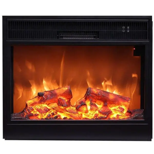Panarea Model Electric Fireplace Insert. Built-in Electric Burner Also For Existing Fireplaces. Heating Power 1500w With Remote Control Included. In Fact, It Can Also Be Used With Only Flame Effect Even In Summer.