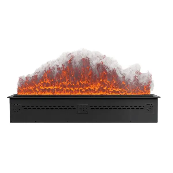 Fireplace With Realistic Flame And Steam Effect. Water Steam Flame Effect Insert Length 100 Cm With Remote Control And Control Panel. Power 7501500w Choice For Those Who Want An Elegant Environment Without Excessive Expense. Ideal For Decorating.