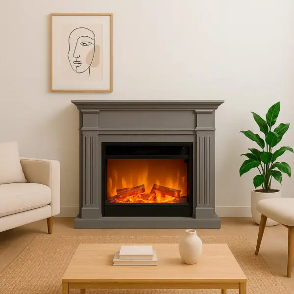 Durable Fireplace 1500W | SINED - Image 3