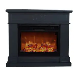 Electric Fireplace Complete With Electric Insert 1500 w Super Realisitc Flame Effect And Dark Gray Mdf Wood Cornce. Fireplace Design Complete With Remote Control. Made Of High Quality Mdf Wood Easy To Place Or Move.