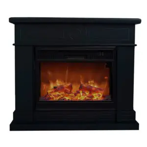 Electric Fireplace Complete With Electric Insert 1500 w Super Realisitc Flame Effect And Deep Black Mdf Wood Cornce. Fireplace Design Complete With Remote Control. Made Of High Quality Mdf Wood Easy To Place Or Move.