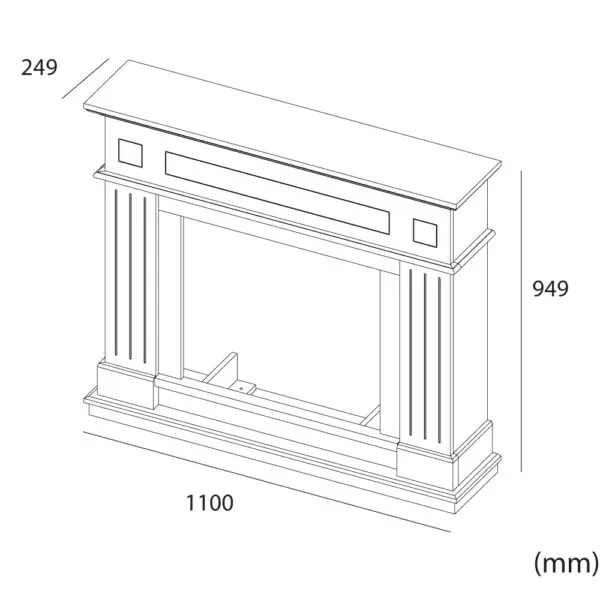 Premium Fireplace 1500W | SINED - Image 9