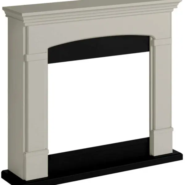 Floor Wall Fireplace Composed Beige Color Frame Black - Image 6