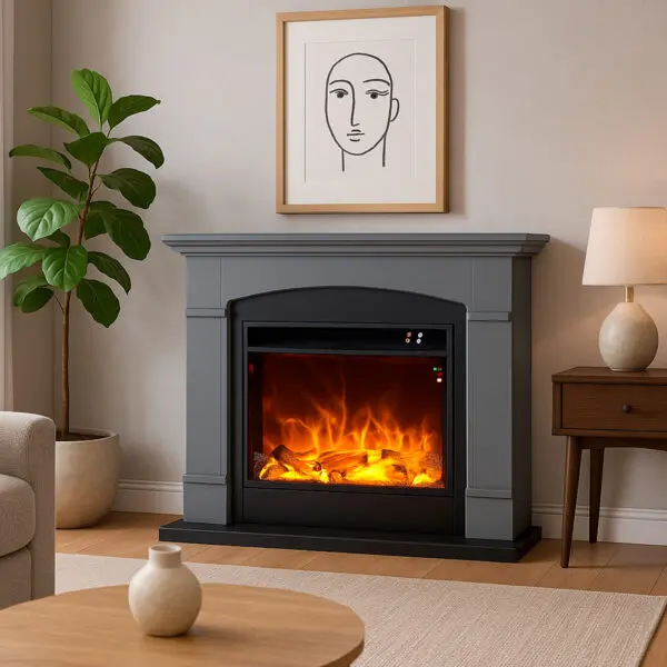 Modern Fireplace 1500W | SINED - Image 4