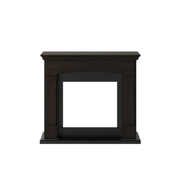 Floor And Wall Fireplace Composed Of Wenge Color Frame And Black Electric Burner 1500w With Real Led Flame Effect. Fireplace Design Complete With Remote Control. Made Of High Quality Mdf Wood Easy To Place Or Move. - Image 7