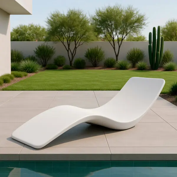 Chaise Longue Antares Lounge Chair In Fiberglass, Luxury, With Excellent Value For Money. Made Of Fiberglass, Very Resistant To Uv Rays. This Allows Intensive Use In Outdoor Environments And All Outdoor Activities. - Image 8
