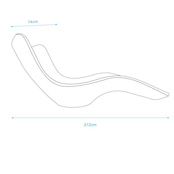 Chaise Longue Cassiopea Swimming Pool Lounger White, Garden, Sea Made Of High Quality Polyethylene, Uv Resistant, Ergonomic, Lightweight And Easily Sanitized. Modern Design For All Outdoor And Indoor Environments. Dimensions 212x89x103cm - Image 10