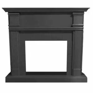 Wood Mdf Floor Frame. Cladding For Caldera Fireplaces Grey Color For Electric Fireplace-volcano Insert Or Existing Burner. Timeless Classic Design. Dimensions Cm. 102.2x114x28.2