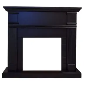 Mdf Wood Frame Cladding For Black Deep Caldera Fireplaces For Electric Fireplace Insert-vulcan Or Existing Burner. Timeless Classic Design. Dimensions Cm. 102.2x114x28.2