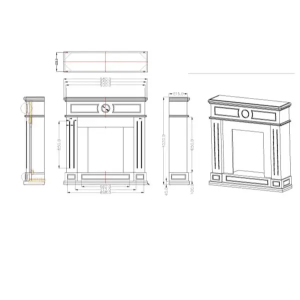 Stylish Fireplace Furniture for Infrared insert | SINED - Image 2