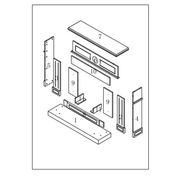Stylish Fireplace Furniture for Infrared insert | SINED - Image 6