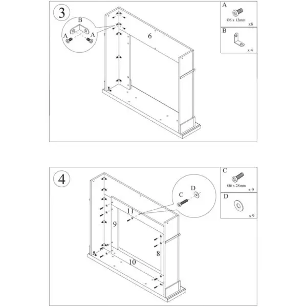 Luxury Fireplace Furniture for Infrared insert | SINED - Image 7