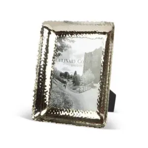Medium Champagne Hammered Photo Frame - 5 x 7 Inch