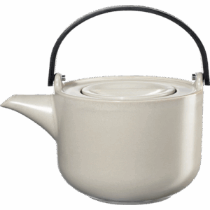 teapot with wooden handle