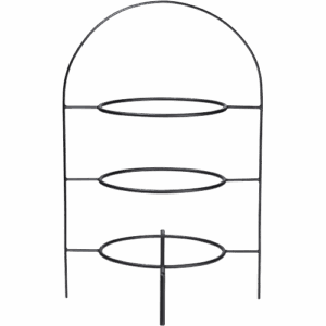 Etagere for Plates, negro three tiered