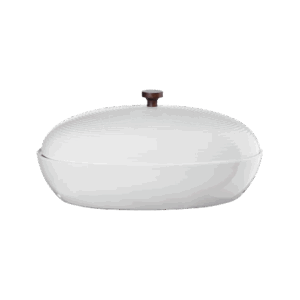 bread pot, white