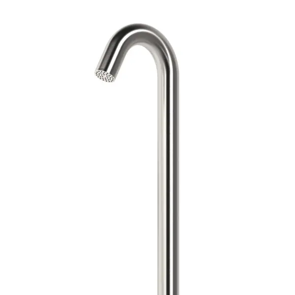 Outdoor Shower Sined Alghero In Satin Stainless Steel Shower With Mixer And Hand Shower 6 Cm Diameter Body Shower And Accessories In Stainless Steel Aisi 316l Shower With Hot And Cold Water Inlet Concealed Connections On The Base - Image 2