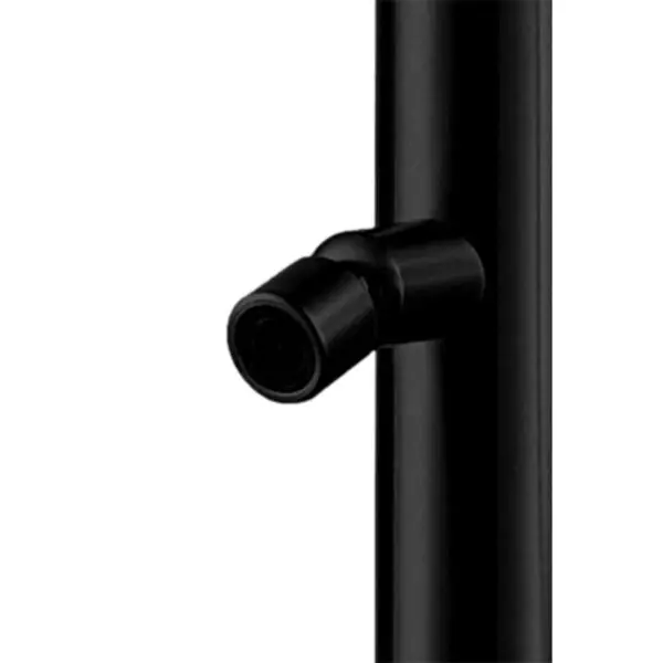 Sined Bosa Indoor And Outdoor Shower In Black Aisi 316l Stainless Steel And Aisi 316l Stainless Steel Taps 60 Mm Diameter Shaft With Shower Head And Diverter For Hand Shower And Foot Shower Shower With Hot And Cold Water Inlet On Base h 2289 Mm - Image 5