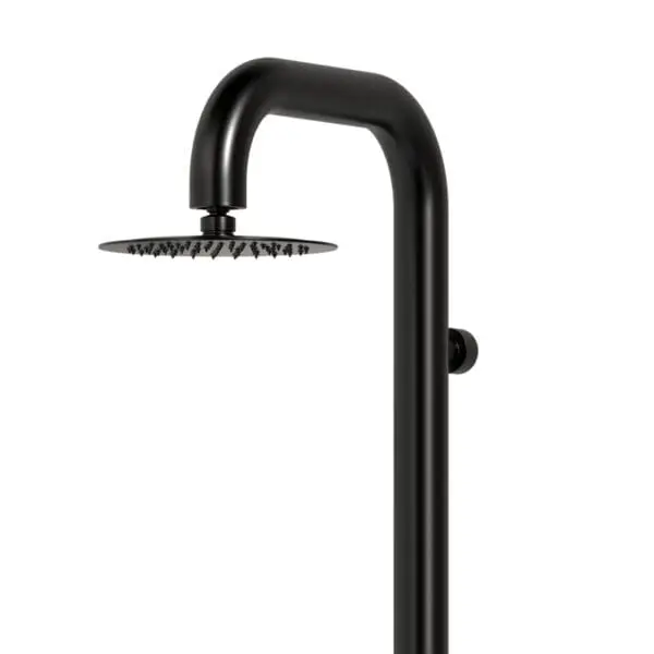 Sined Cabras, Black Wall Shower In Stainless Steel Aisi 316l Nautical, Homage To Sardinia. Elegance, Advanced Design With Mixer And Large Shower Head. Easy Installation With 3 Fastening Points, For Small Spaces And Intensive Use, Indoor Or Outdoor - Image 2