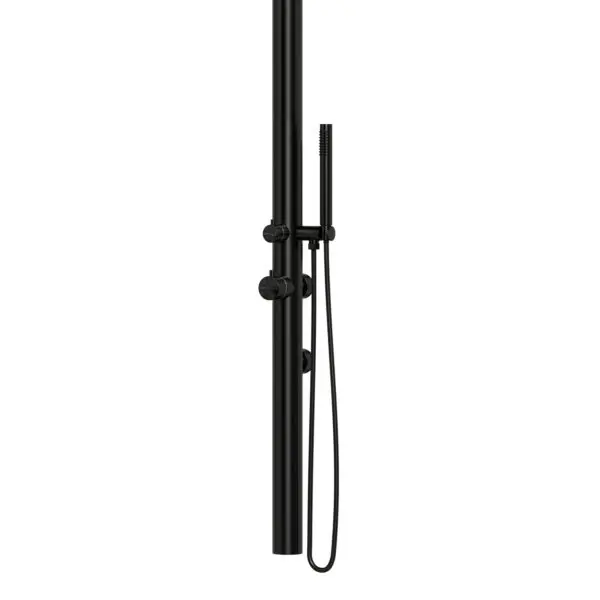 Chia Nera Shower By Sined: Italian Excellence In Aisi 316l Steel, Anti-corrosion And Wear. Minimalist Design And Wall Mounting Ideal For Narrow Spaces. Perfect For Indoor And Outdoor: Home, Sea, Spa, Garden, Pool, Hotel, Camping. - Image 2