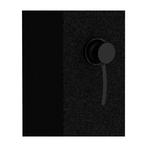 Dino Solar Shower Black Outdoor Hot Shower Heated By The Sun In Aluminium Tank 26 Liters Square Shower Head 22 Cm In Abs And Mixer, Foot Wash. Height 225 Cm Max Working Pressure 3 Bar - Image 3