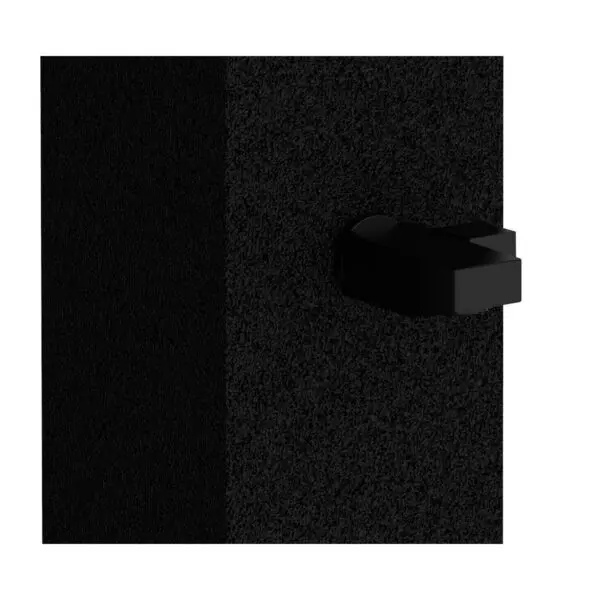 Dino Solar Shower Black Outdoor Hot Shower Heated By The Sun In Aluminium Tank 26 Liters Square Shower Head 22 Cm In Abs And Mixer, Foot Wash. Height 225 Cm Max Working Pressure 3 Bar - Image 4