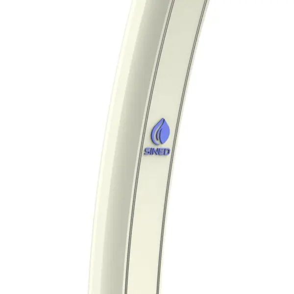 Ecological Solar Shower Emi Bianca With 15 Cm Round Shower Head, Mixer And Foot-washing Tap Shower With Curved Aluminium Structure For Outdoor Use, 25 Litre Tank, Height 226 Cm. Suitable For Swimming Pool, Garden, Beb, Hotels, Campings. - Image 2