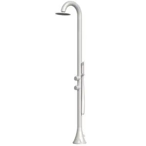 The Luna d Bianca Inox Shower, Equipped With a Movable Hand Shower And Made Of Elegant Nautical Stainless Steel, Is Perfectly Suited To Both Indoor And Outdoor Spaces. Designed To Handle Large Workloads, It Combines Functionality Durability And Style.