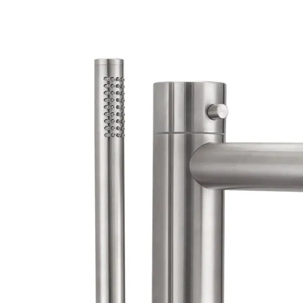 Mini Stainless Steel Free Standing Bathtub Pedestal With Hand Shower Sined Oristano Inox Mixing Of Both Shower Head And Movable Hand Shower Shower With Hot And Cold Water Inlet In Excellent Quality 316l Stainless Steel Also Suitable For Outdoor Use - Image 2