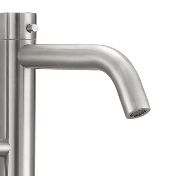 Mini Stainless Steel Free Standing Bathtub Pedestal With Hand Shower Sined Oristano Inox Mixing Of Both Shower Head And Movable Hand Shower Shower With Hot And Cold Water Inlet In Excellent Quality 316l Stainless Steel Also Suitable For Outdoor Use - Image 6