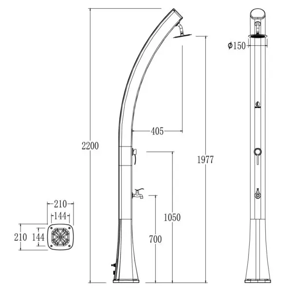 Durable Shower 226CM | SINED - Image 10