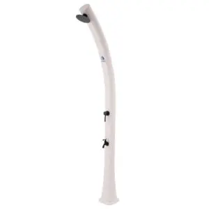 White Solar Shower Curved Hd Polyethylene Structure, Sun