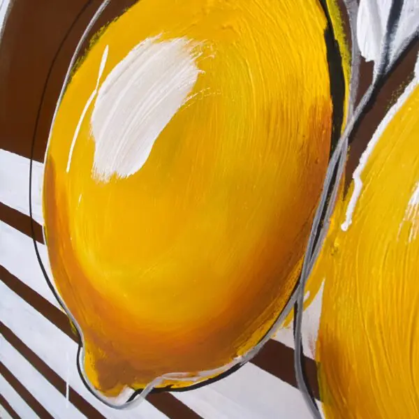 Close up soft lemons