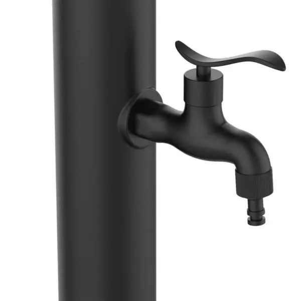 Kit Composed By Black Fountain And Bucket With 5 Liters Capacity And Cast Iron Grid To Collect Leaves. Made Of High Resistance Polyethylene. Predisposition For Garden Hose Quick Couplings Everything Needed For Easy Assembly. - Image 2