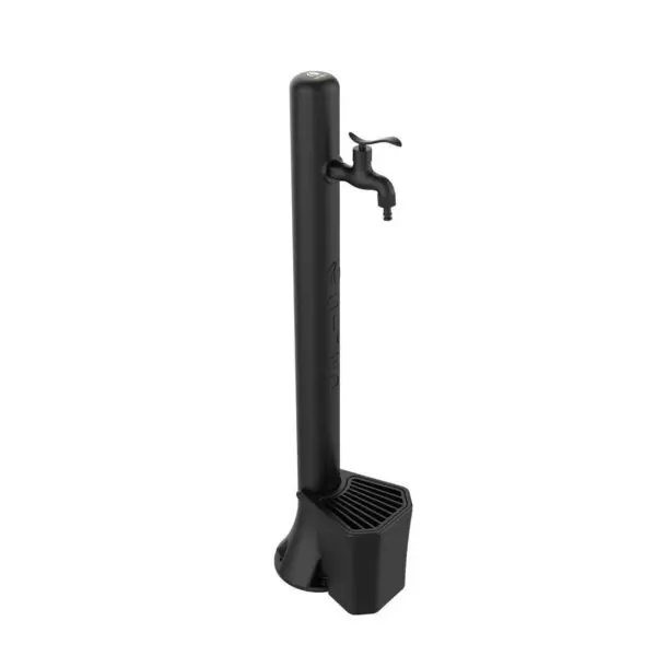 Kit Composed By Black Fountain And Bucket With 5 Liters Capacity And Cast Iron Grid To Collect Leaves. Made Of High Resistance Polyethylene. Predisposition For Garden Hose Quick Couplings Everything Needed For Easy Assembly.
