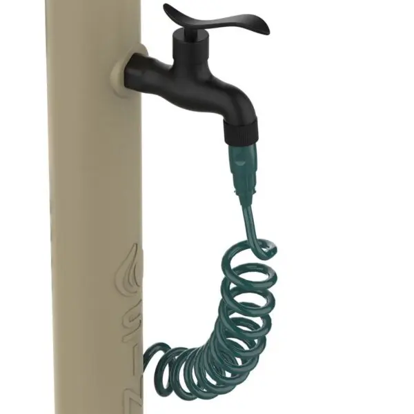 Turtledove Garden Fountain And Bucket With 5 Liters Capacity, Cast Iron Grid To Collect Leaves. Lateral Water Connection. Kit Made In High Resistance Polyethylene. External Flexible Hose 7,5 Mt And Spray Gun With 8 Different Jets. - Image 2