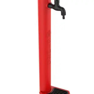 Kit Composed By Red Fountain And Bucket With 5 Liters Capacity And Cast Iron Grid To Collect Leaves. Made Of High Resistance Polyethylene. Predisposition For Garden Hose Quick Couplings Everything Needed For Easy Assembly.