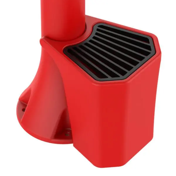 Kit Composed By Red Fountain And Bucket With 5 Liters Capacity And Cast Iron Grid To Collect Leaves. Made Of High Resistance Polyethylene. Predisposition For Garden Hose Quick Couplings Everything Needed For Easy Assembly. - Image 4