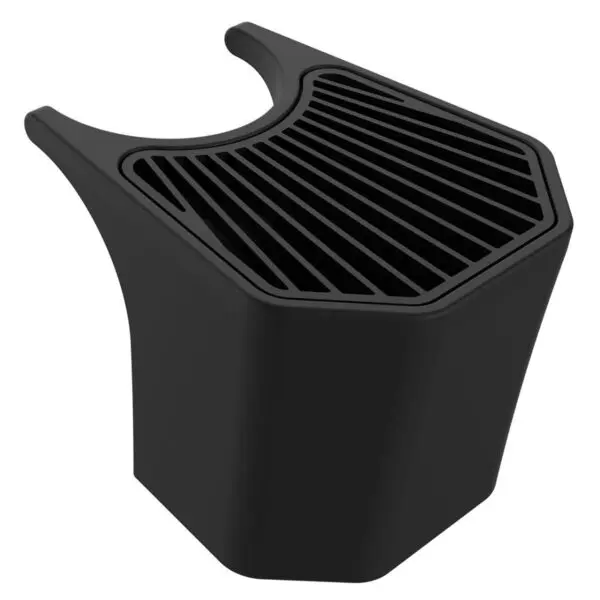 Black Outdoor Fountain And Bucket With 5 Liters Capacity, Aluminum Grid Leaf Catcher. Double Side And Bottom Water Connection. Made Of High Resistance Polyethylene. Black Metal Alloy Tap With Garden Hose Quick Coupling - Image 6