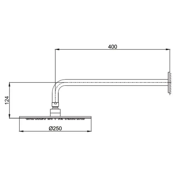 Elegant Shower Head, Wall-Mounted 316L | SINED - Image 3