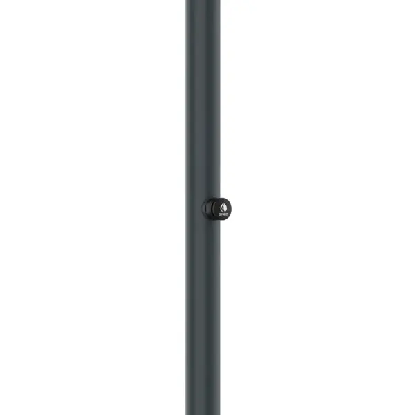 Gray Aluminum Timed Shower. Cold Water Only, Mixer To Regulate Water Flow. Double Water Connection, Bottom And Side On Single Inner Hose. For Outdoors Or Indoors. For Large Workloads With Great Water Saving. - Image 2