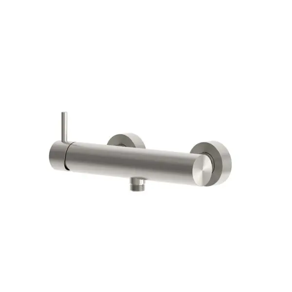SINED LEVANTE bathroom wall mixer made of 316L stainless steel with 1 water outlet and standard connection, suitable for indoor and outdoor installation. Corrosion Resistant. Perfect for Modern Bathrooms and Outdoor Environments.
