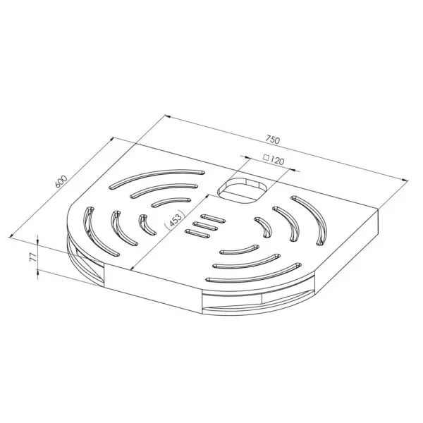 2-level Rounded Footboard Made Of Genuine Okume Marine Plywood, With Functional Design And Optimized Provision For Installation Of a Sined Stainless Shower Equipped With Integrated C-box. Outdoor Shower Tray Made In Italy. - Image 6