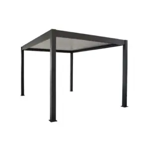 Discover the elegance and durability of the Dora 3x4 bioclimatic pergola, crafted from high-quality black and white aluminum. With adjustable slats for optimal sun or shade control and integrated solar sensors, it ensures natural ventilation.